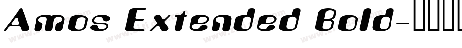 Amos Extended Bold字体转换